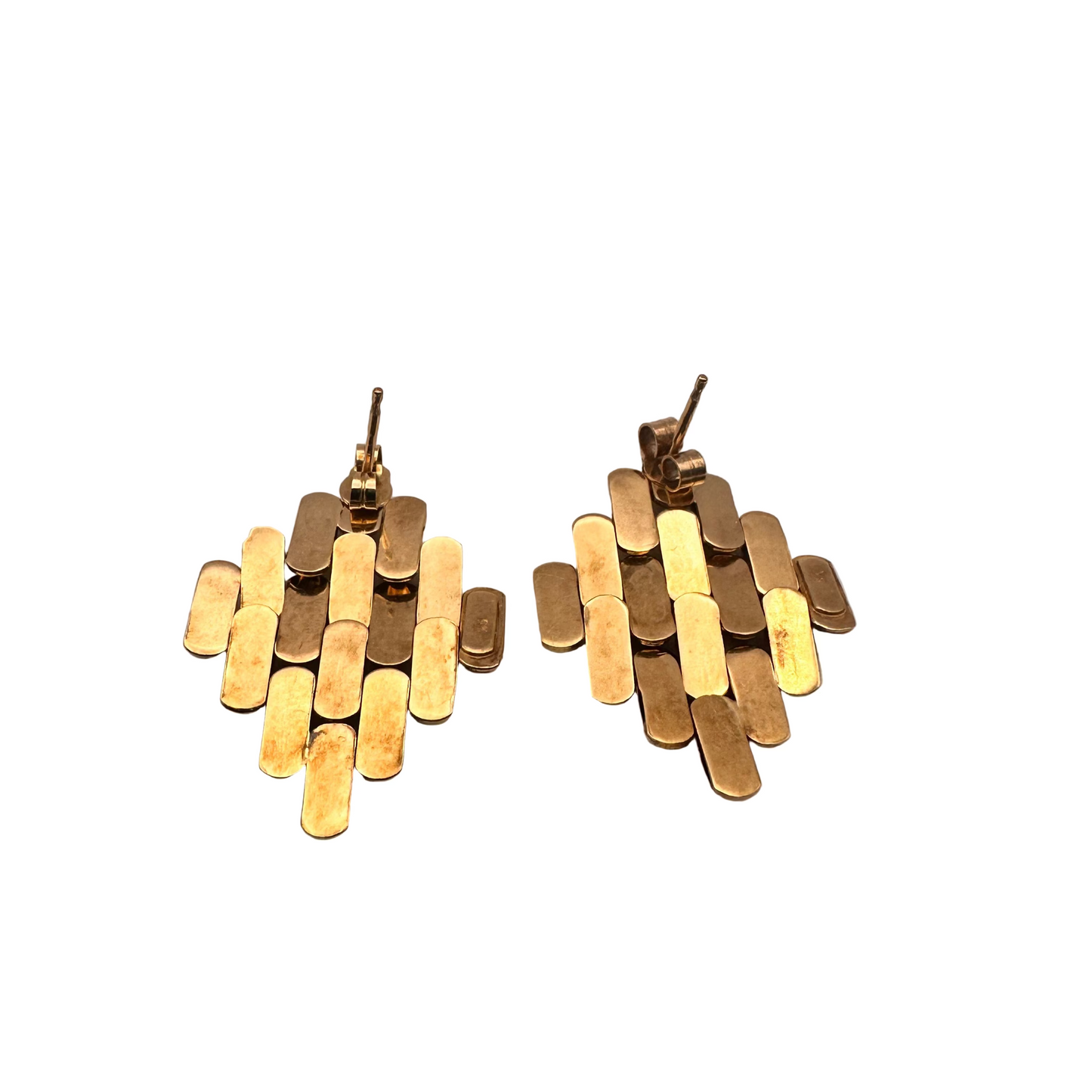 Vintage Gold Articulated Earrings