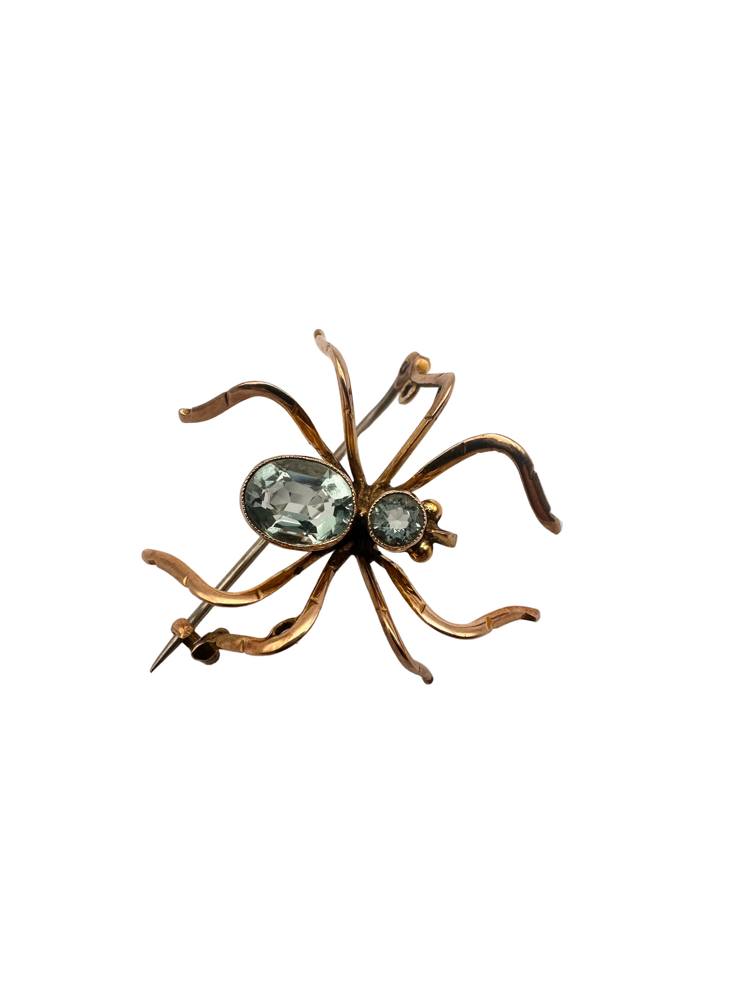 Victorian 9ct Gold Spider Brooch