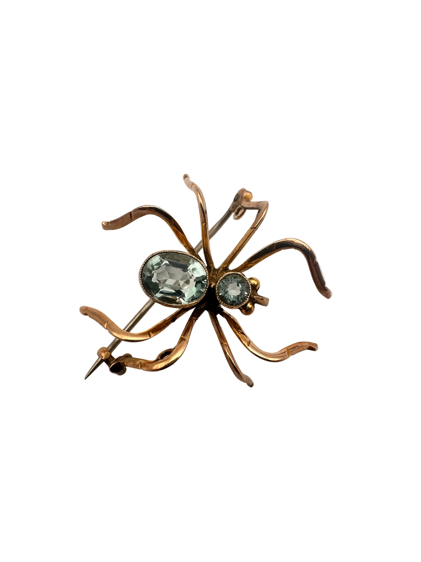 Victorian 9ct Gold Spider Brooch