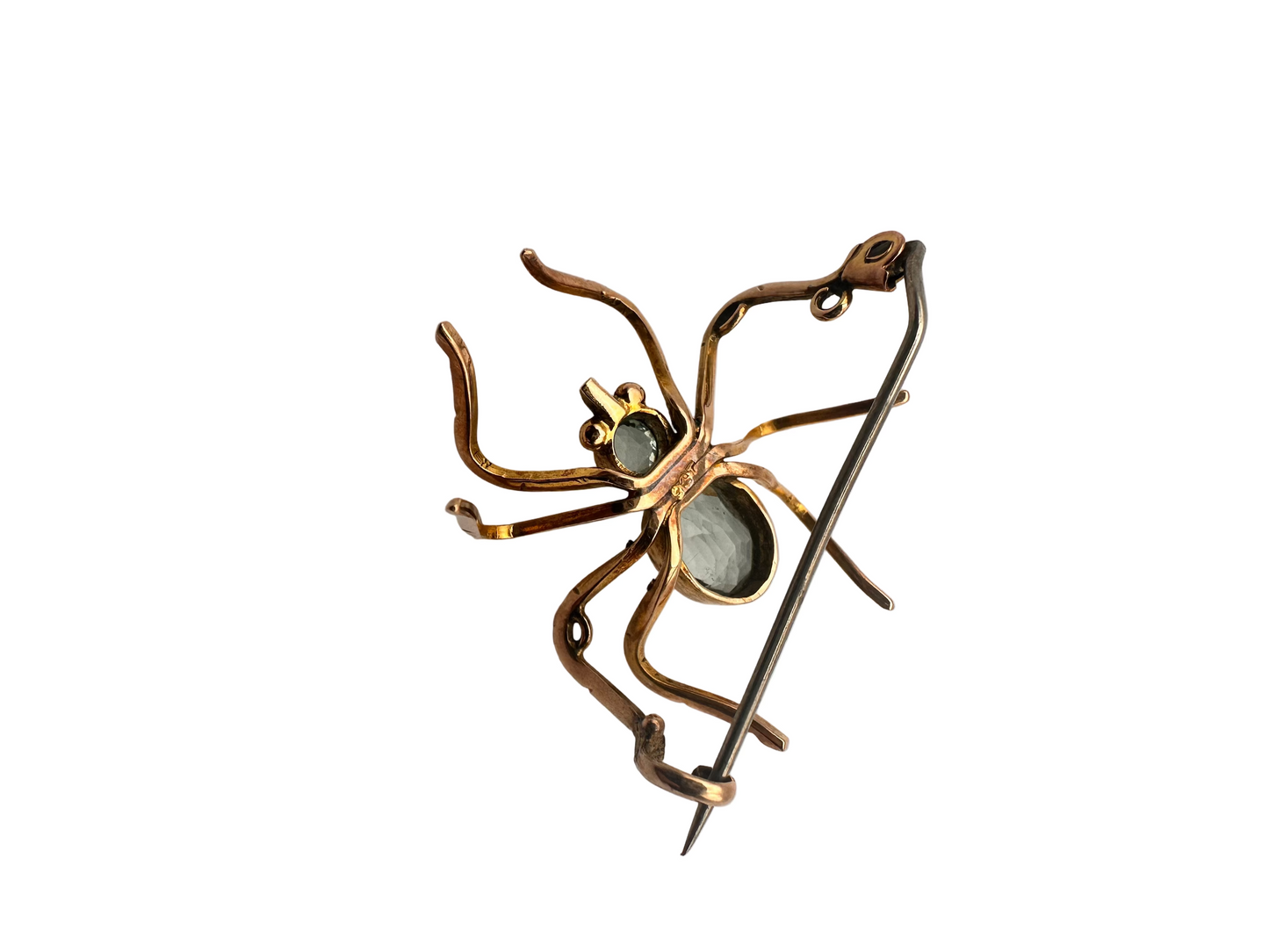 Victorian 9ct Gold Spider Brooch